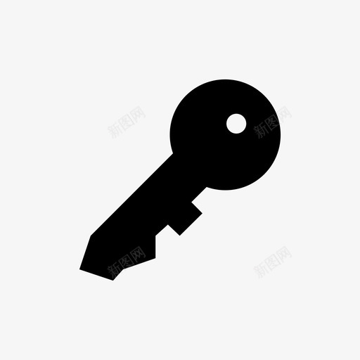 钥匙关门图标svg_新图网 https://ixintu.com 关 家 房子 打开 日常用品 钥匙 门