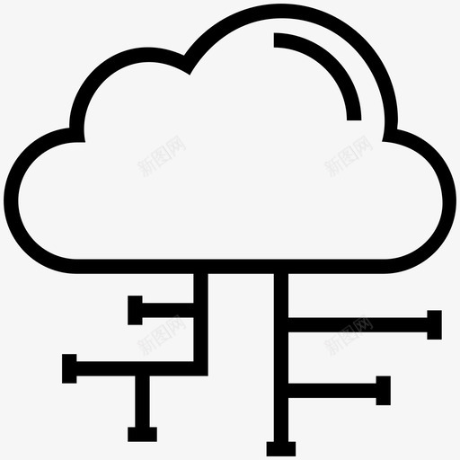 云共享云计算云网络图标svg_新图网 https://ixintu.com 云共享 云数据技术概述图标 云网络 云计算 社交媒体 网络空间