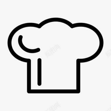 采购产品toque厨师帽厨师toque图标图标