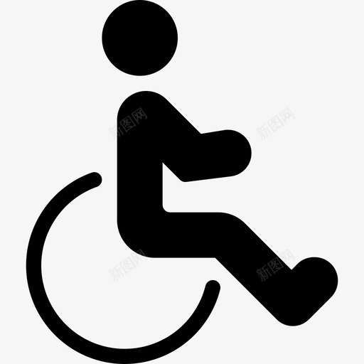 残疾可接近性头像图标svg_新图网 https://ixintu.com 人 可接近性 头像 残疾 残疾人 象形图实心图标