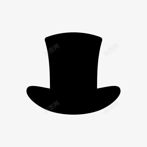 帽子衣服时装图标svg_新图网 https://ixintu.com 帽子 时装 礼帽 衣服 魔术师帽