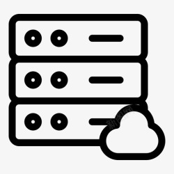 云存储服务器云网络服务器服务图标高清图片