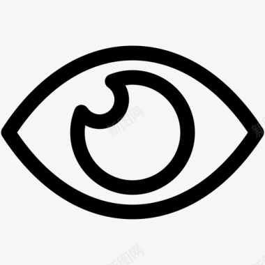 眼睛身体器官人眼图标图标
