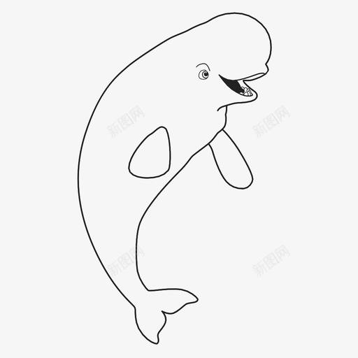 贝利白鲸多莉图标svg_新图网 https://ixintu.com 发现 多莉 尼莫 白鲸 贝利 鲸鱼