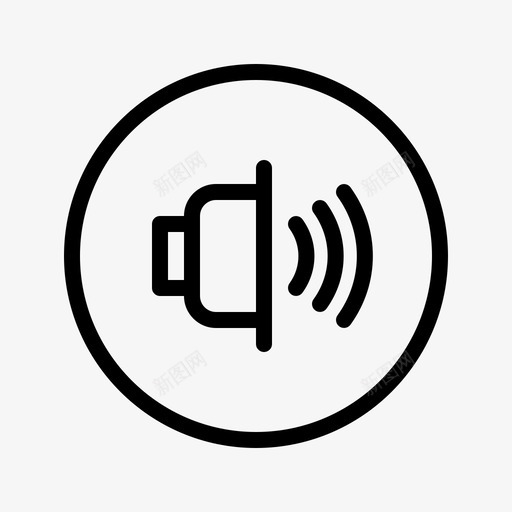 扬声器音量环绕声图标svg_新图网 https://ixintu.com dts 噪音 声音 家庭影院 扬声器 控制 播放器 环绕声 音量 音频