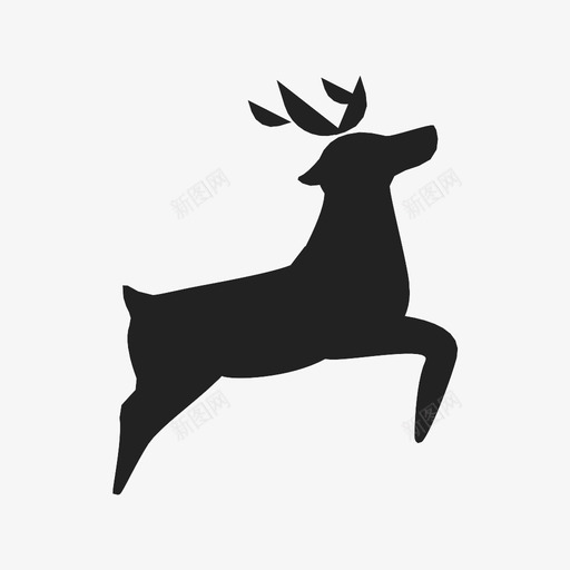 驯鹿圣诞节麋鹿图标svg_新图网 https://ixintu.com 圣诞节 驯鹿 麋鹿