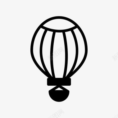 热气球飞行乘坐图标图标