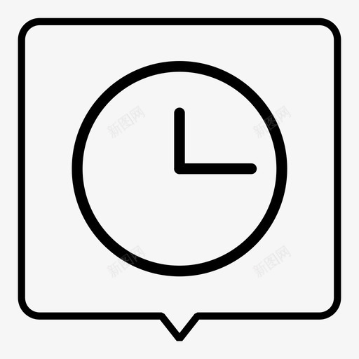 时间时钟日图标svg_新图网 https://ixintu.com 分钟 小时 底部气泡图标设置 日 时钟 时间 时间保持器 时间设置 测量 秒