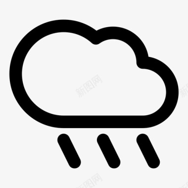 下雨预报天空图标图标