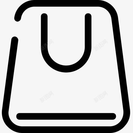 购物袋商店商店包图标svg_新图网 https://ixintu.com 商店 商店包 商店用户界面轮廓图标 购物袋