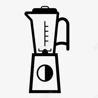 搅拌机食品加工机榨汁机图标图标