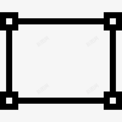 屏幕定位点矩形图标svg_新图网 https://ixintu.com ios工具栏图标图示符 屏幕定位 正方形 点 矩形