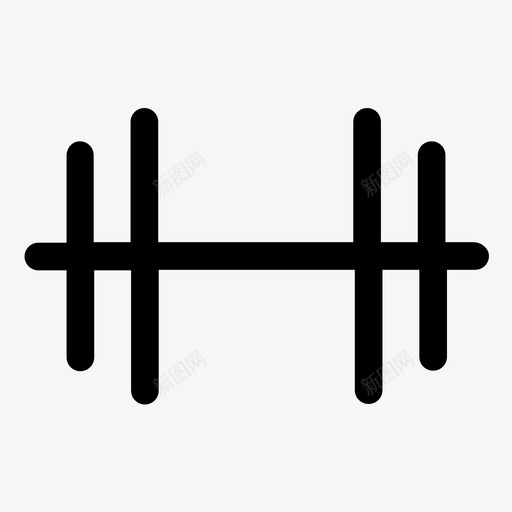 哑铃健身运动图标svg_新图网 https://ixintu.com wsd系列组合 健身 哑铃 运动