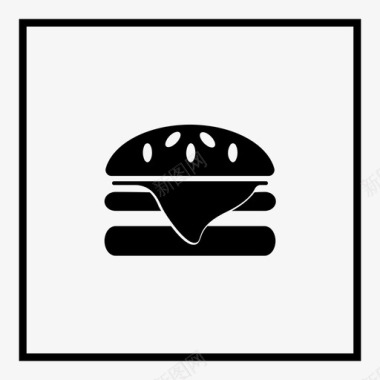 垃圾食品垃圾食品系列汉堡菜单图标图标