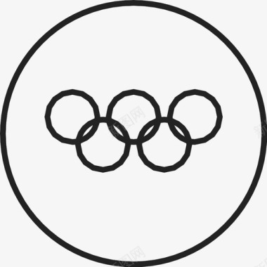 奥林匹克五环标志奥林匹克图标图标