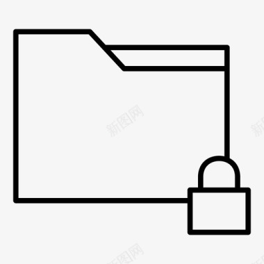 文件夹锁定集合计算机文件夹图标图标
