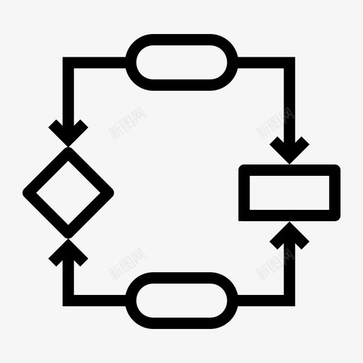 算法数据图标svg_新图网 https://ixintu.com 业务线 数据 流程图 算法 网站地图 设计