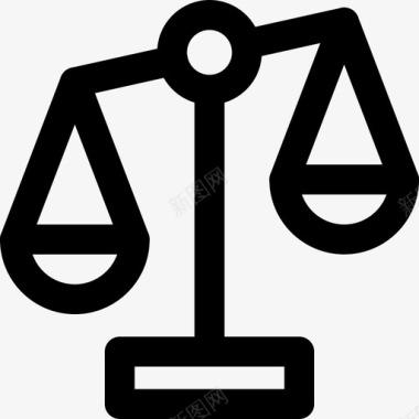 公正平等法律图标图标