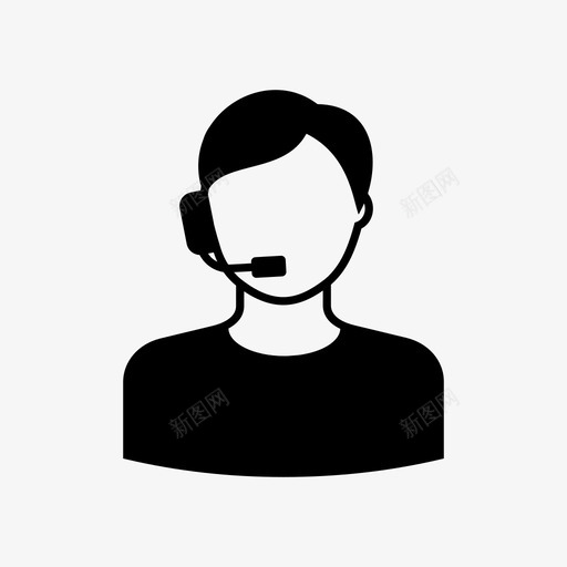 支持呼叫中心顾问图标svg_新图网 https://ixintu.com 人物图标男人和女孩的职业 反馈 呼叫中心 客户服务 支持 电话 顾问