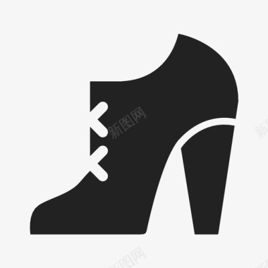 高跟鞋服装靴子图标图标