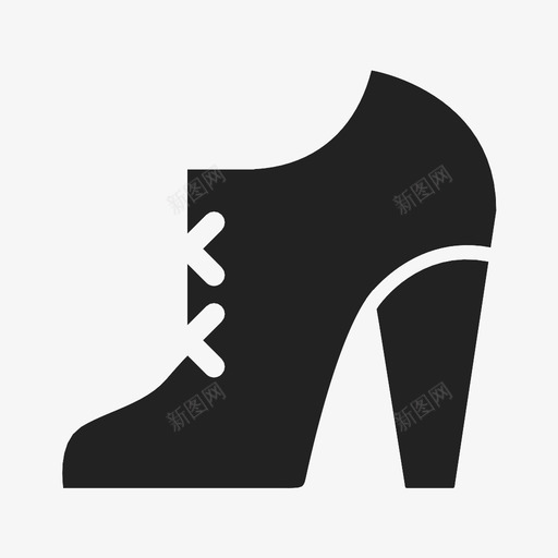 高跟鞋服装靴子图标svg_新图网 https://ixintu.com 时装 服装 衣服 靴子 鞋子 高跟鞋