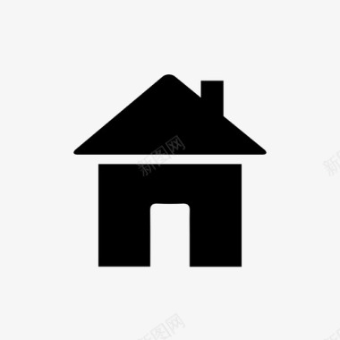 家烟囱房子图标图标