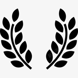 象征橄榄枝奖象征形状奖项图标高清图片