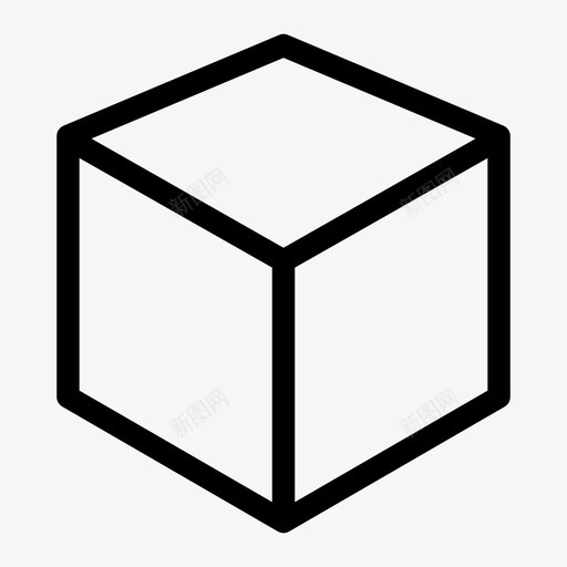 立方体三维长方体图标svg_新图网 https://ixintu.com 三维 几何体 包装 图像 平行六面体 棱镜 正方形 立方体 长方体