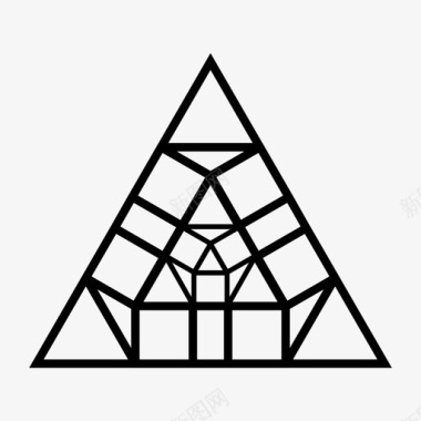 三角形菱形无边无际图标图标