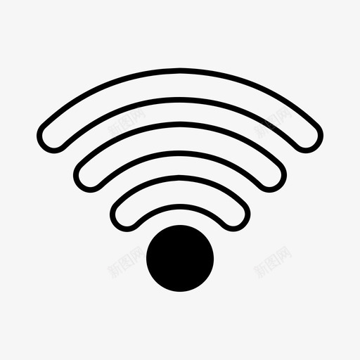 低wifi互联网信号图标svg_新图网 https://ixintu.com wifi状态 互联网 低wifi 信号 无线 音量