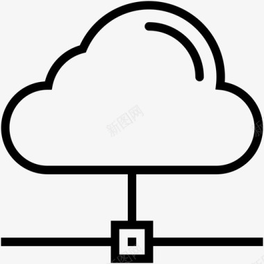 云共享云计算云连接图标图标