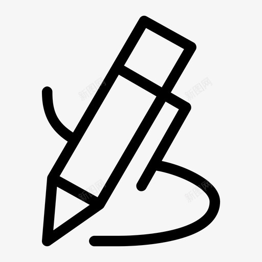 签名编辑钢笔图标svg_新图网 https://ixintu.com 书法 写作 商业媒介 签名 素描 编辑 钢笔