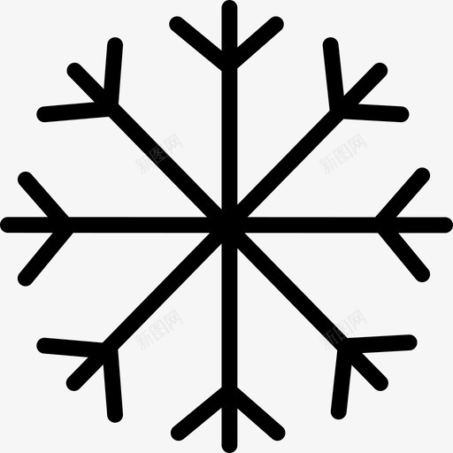 雪圣诞节寒冷图标svg_新图网 https://ixintu.com 冬天 圣诞节 天气 天气预报 季节 寒冷 雪