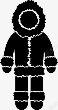 爱斯基摩女装夹克北极图标图标