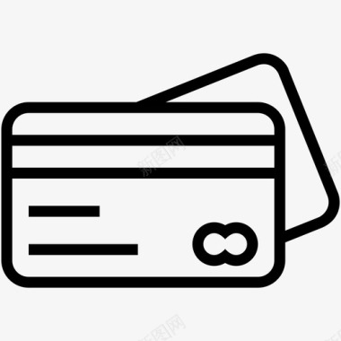 信用卡消费品塑料币图标图标