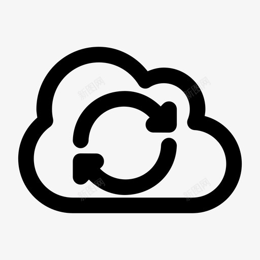 同步云云活动云计算图标svg_新图网 https://ixintu.com 云 云数据 云服务 云活动 云计算 同步云 天空