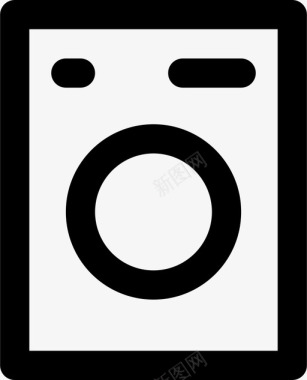 洗衣机电器干净衣服图标图标
