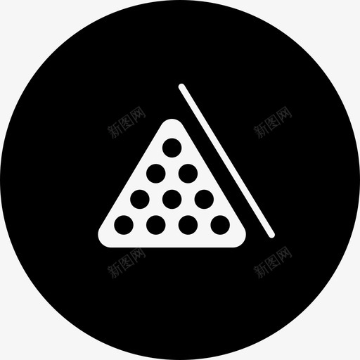 台球体育圈图标svg_新图网 https://ixintu.com 体育圈 台球