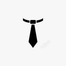 打领带的男士领带领带结悸动图标高清图片