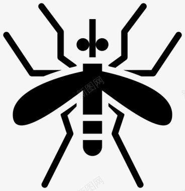 蚊子危险疾病图标图标