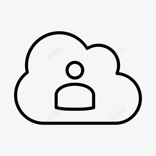 用户云云活动云计算图标svg_新图网 https://ixintu.com 云 云数据 云服务 云活动 云计算 天空 用户云