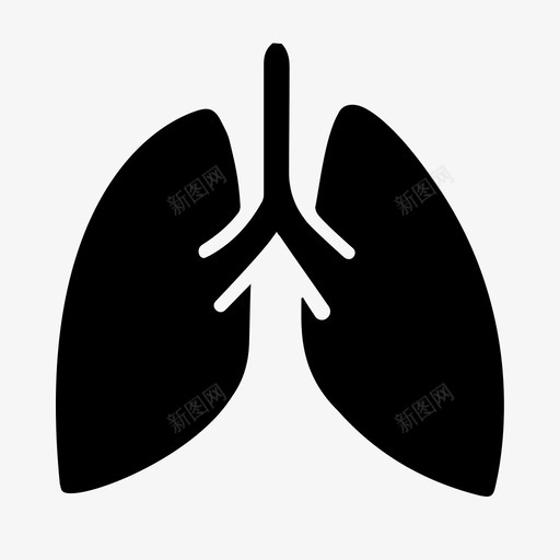 肺氧气图标svg_新图网 https://ixintu.com 氧气 肺