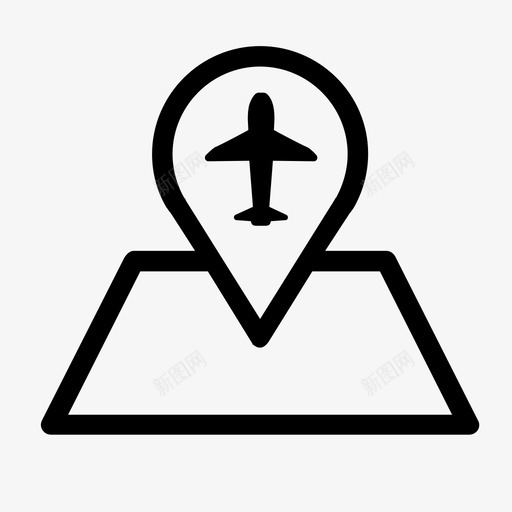 机场机场标识地图标识svg_新图网 https://ixintu.com 地图标识 机场 机场标识 空军基地