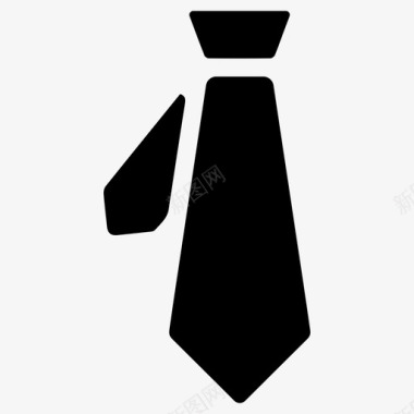 领带正式领带制服领带图标图标