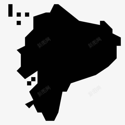 厄瓜多尔美国国家图标svg_新图网 https://ixintu.com 世界地图字形 南部 厄瓜多尔 国家 地图 美国