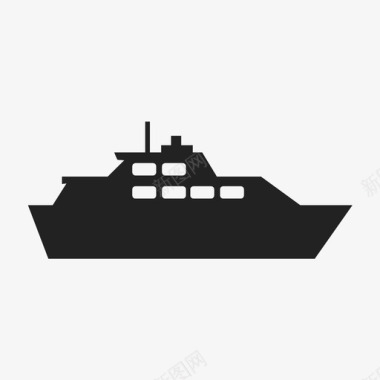 船驳船船艇图标图标