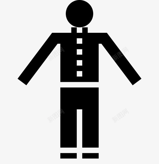 冷衣服夹克衣服图标svg_新图网 https://ixintu.com 人类象形文字 冬天 冷衣服 夹克 衣服