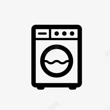 洗衣机最新技术互联网图标图标