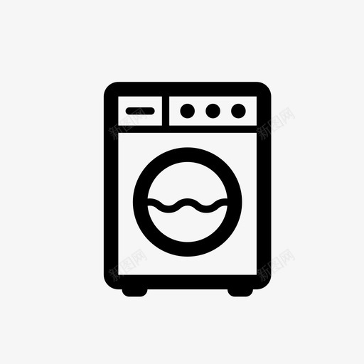 洗衣机最新技术互联网图标svg_新图网 https://ixintu.com 互联网 佳洁士 最新技术 洗衣机 清洁 牧草 电子产品轮廓完美64x64像素