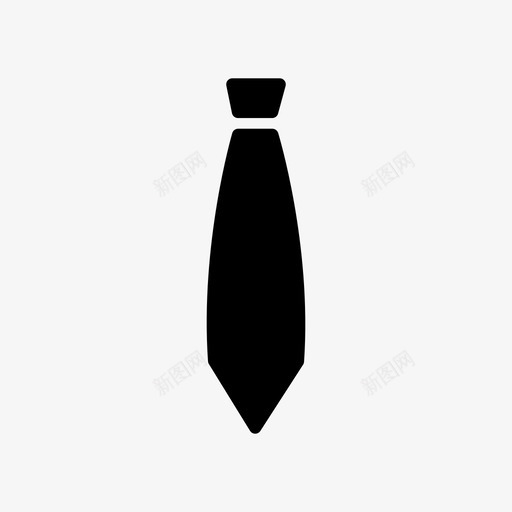 领带衣服男人图标svg_新图网 https://ixintu.com 男人 脖子 衣服 西装 领带